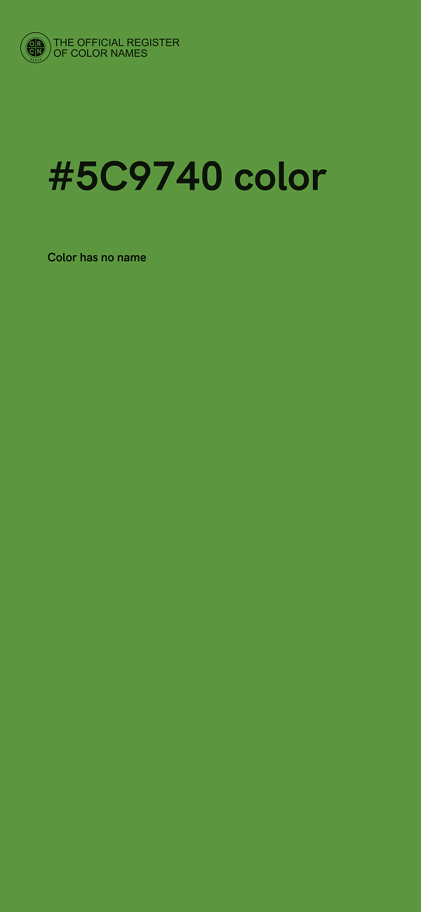 #5C9740 color image