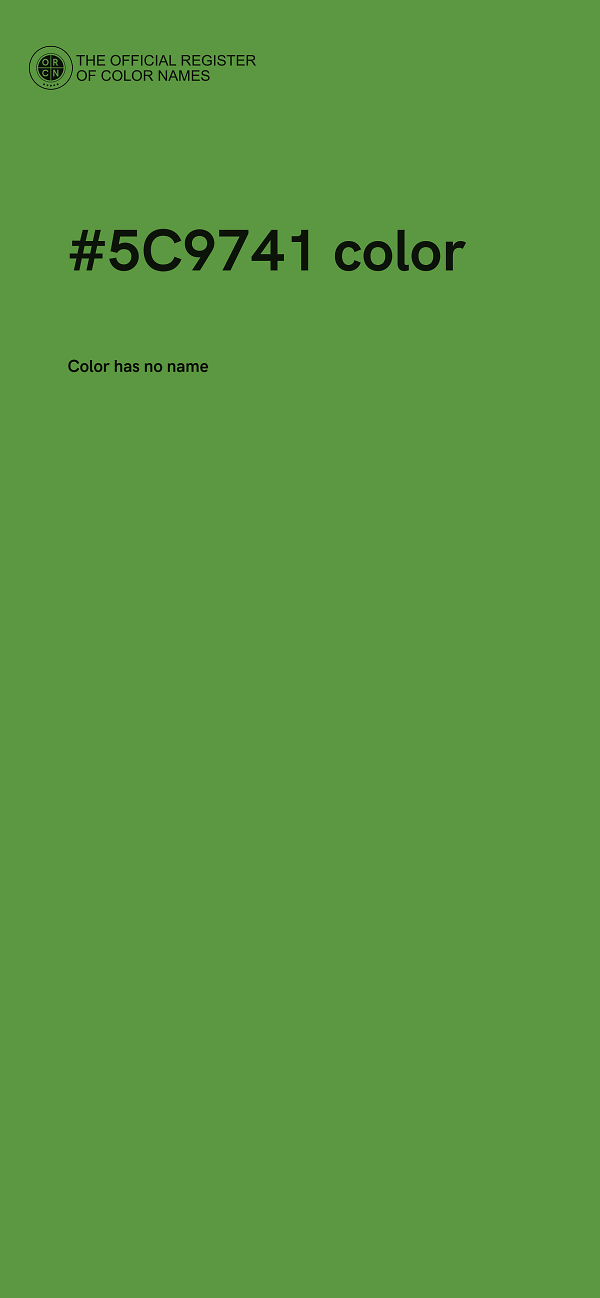 #5C9741 color image