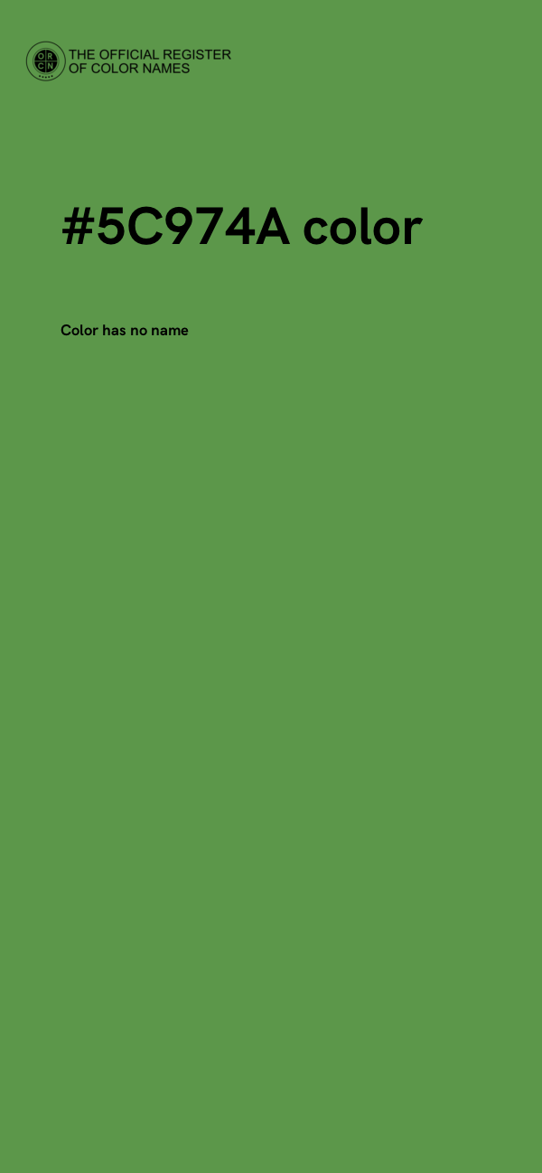 #5C974A color image