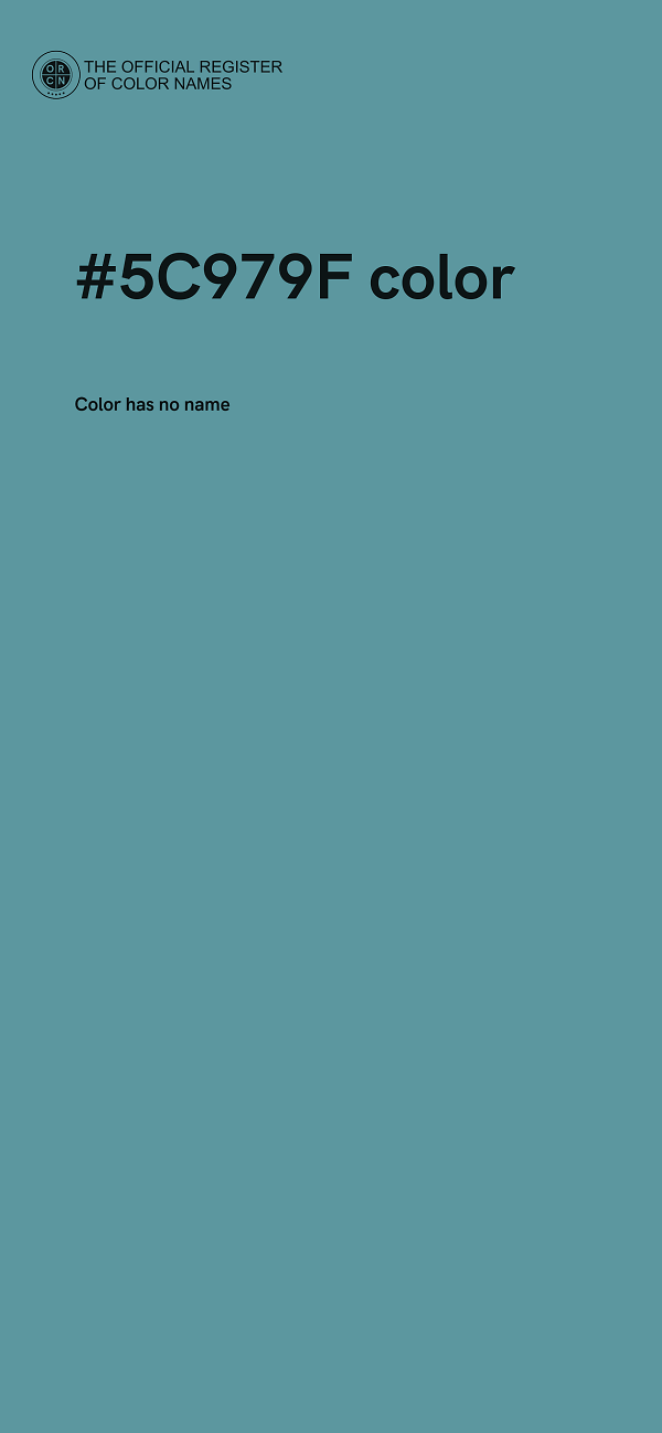 #5C979F color image