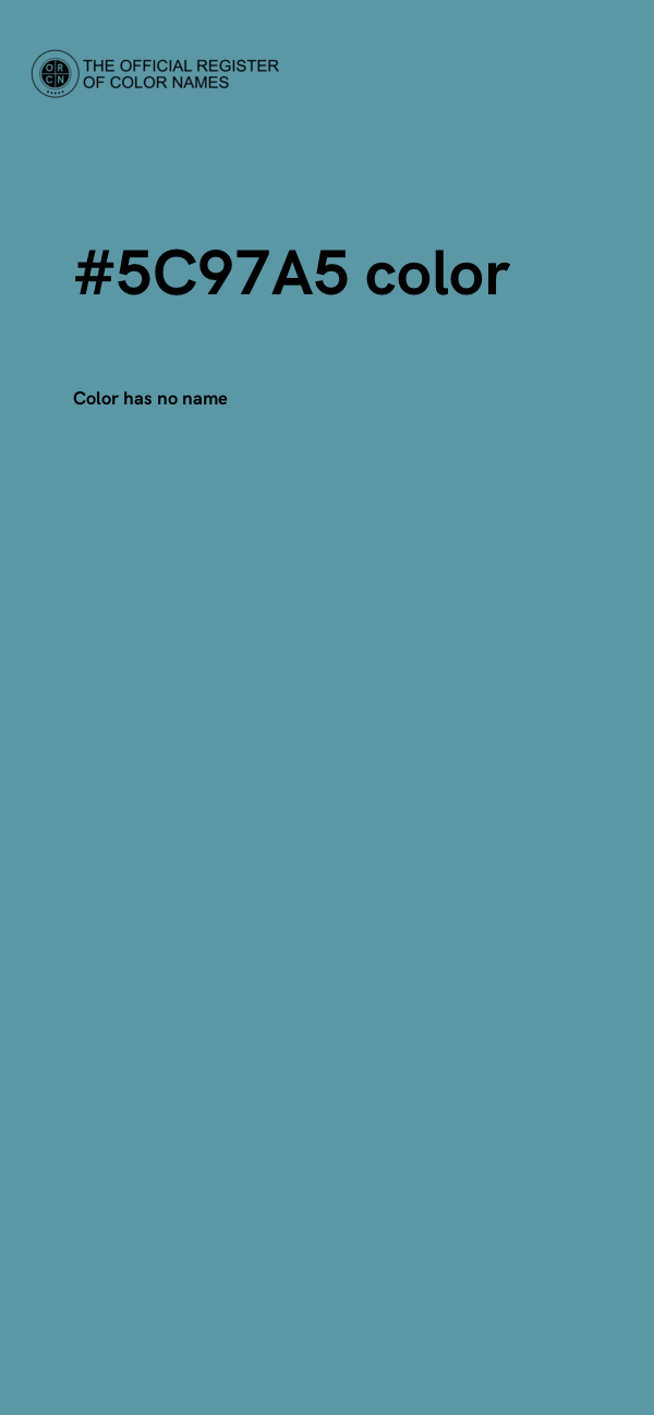 #5C97A5 color image