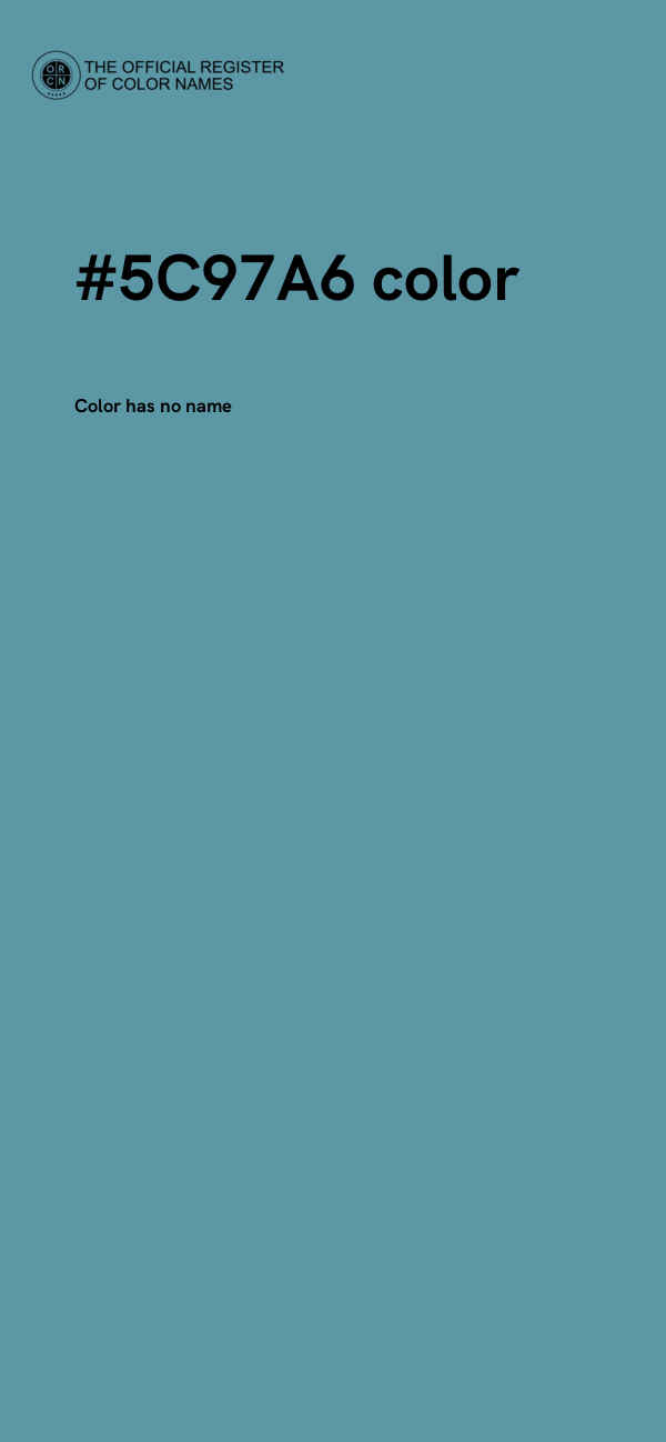#5C97A6 color image
