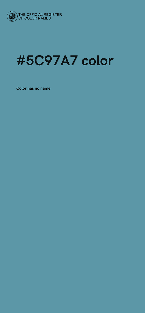 #5C97A7 color image