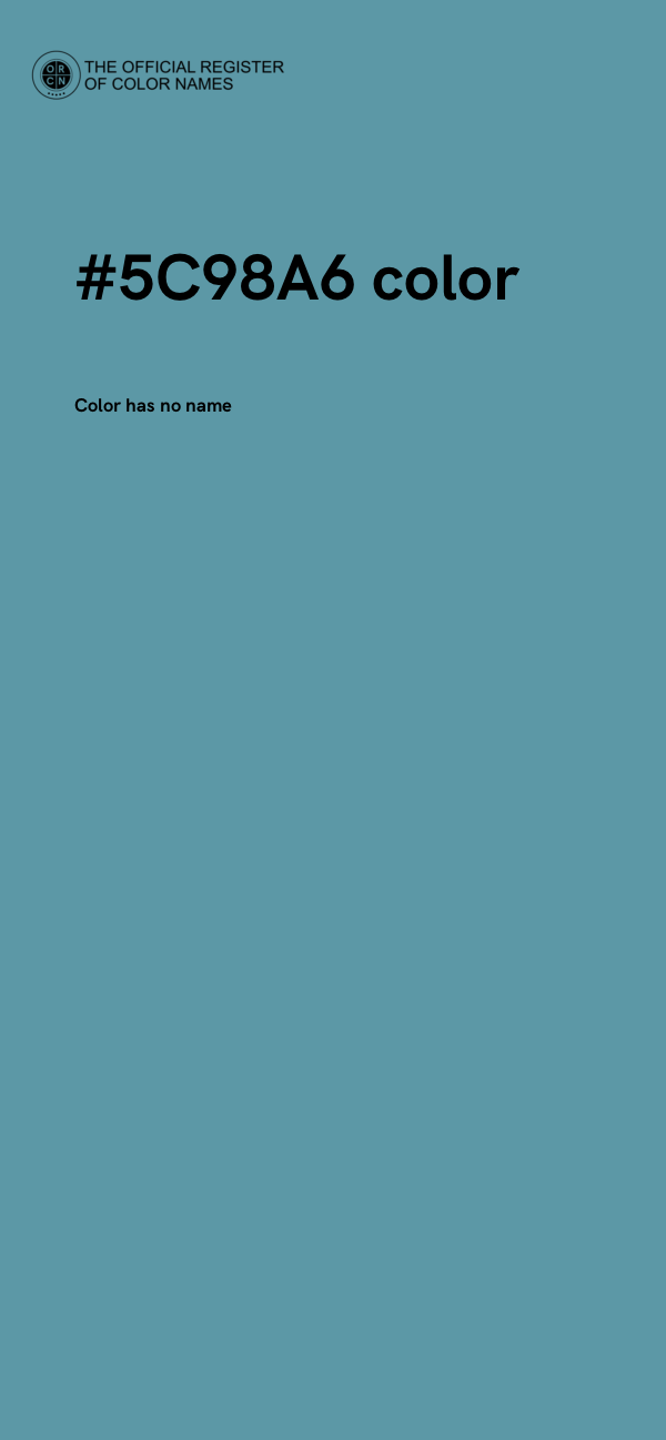#5C98A6 color image