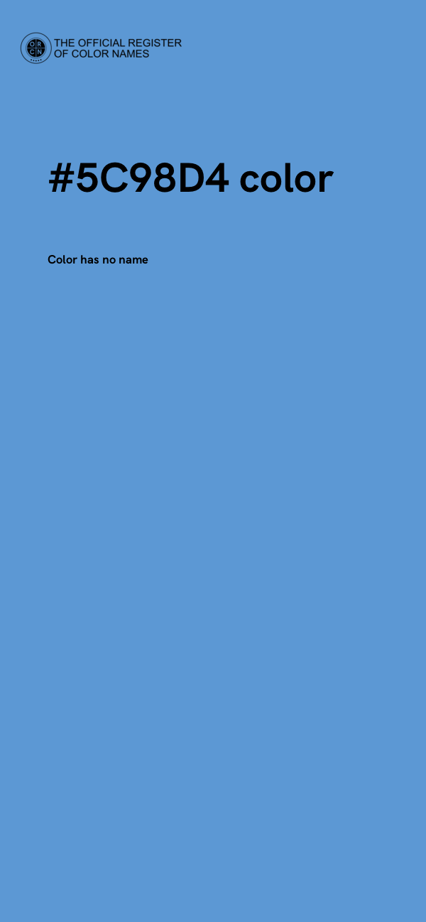 #5C98D4 color image
