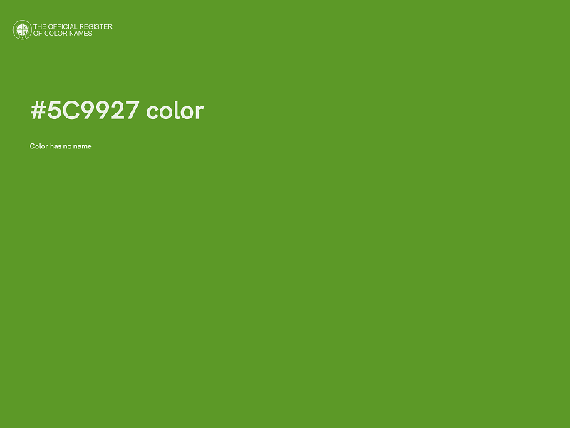 #5C9927 color image