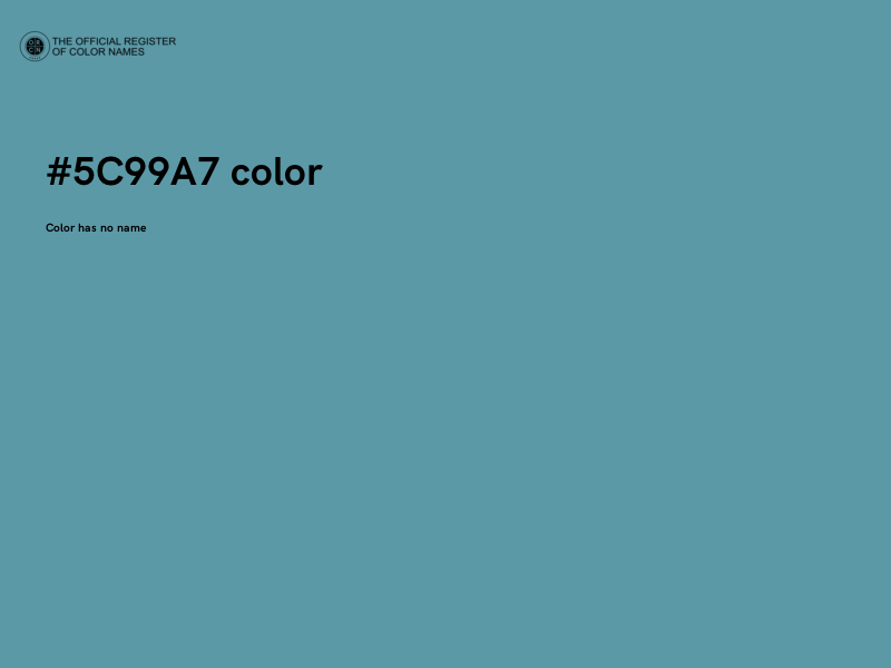 #5C99A7 color image