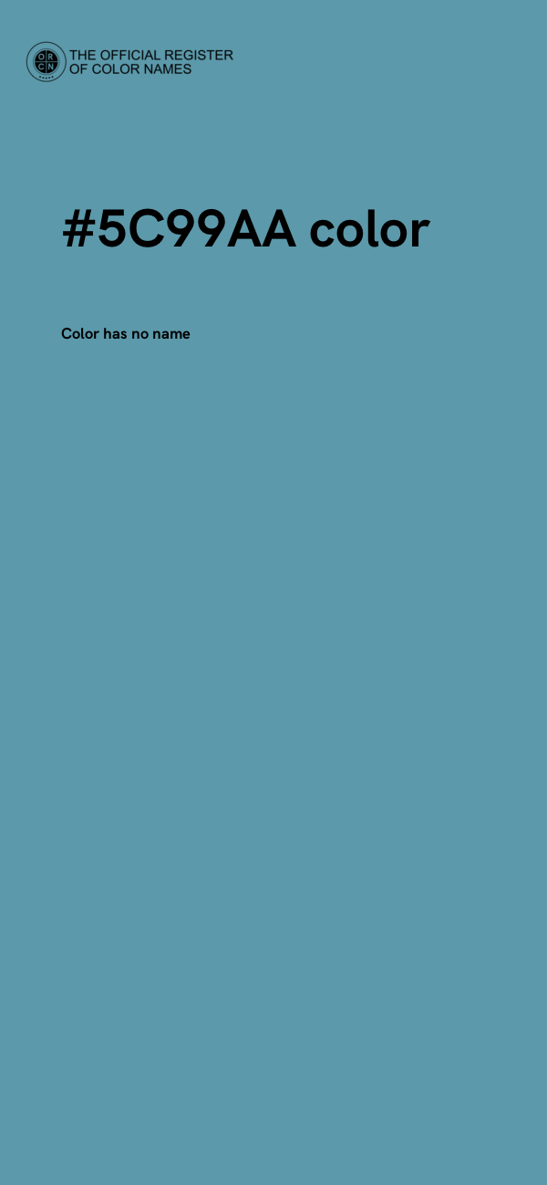 #5C99AA color image