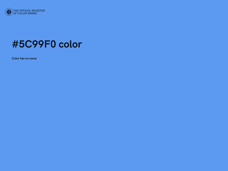 #5C99F0 color image