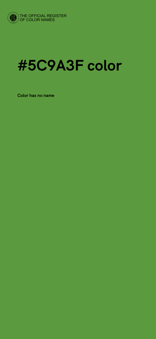 #5C9A3F color image