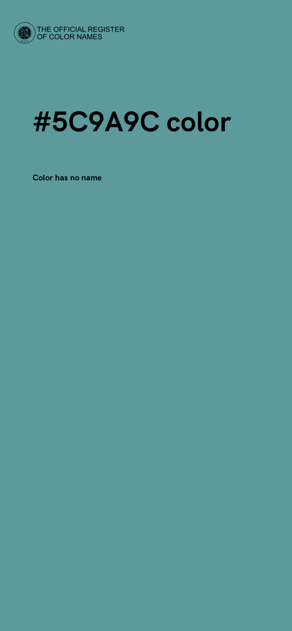 #5C9A9C color image
