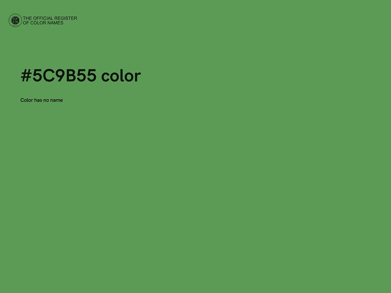 #5C9B55 color image