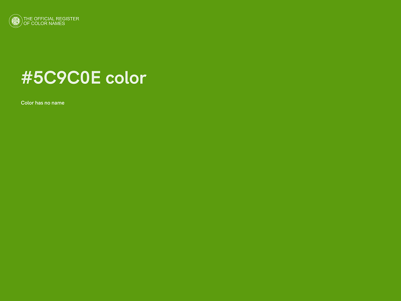 #5C9C0E color image