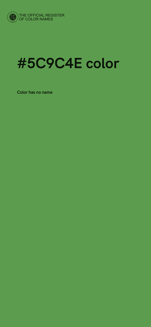 #5C9C4E color image