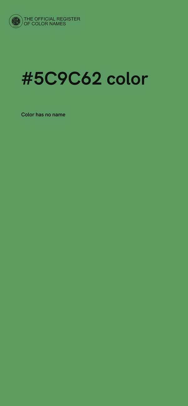 #5C9C62 color image