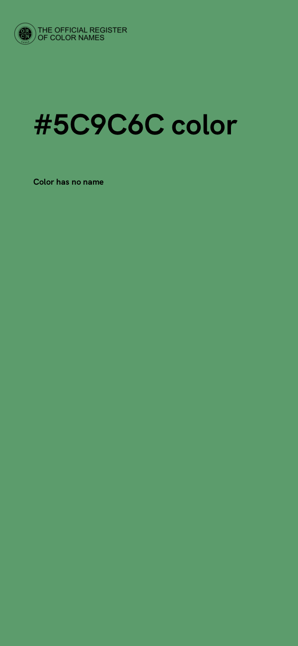 #5C9C6C color image