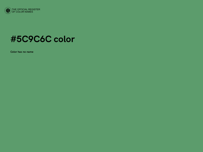 #5C9C6C color image