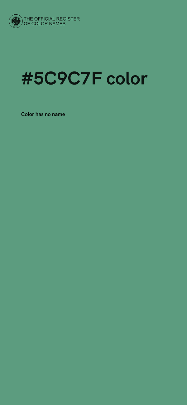 #5C9C7F color image
