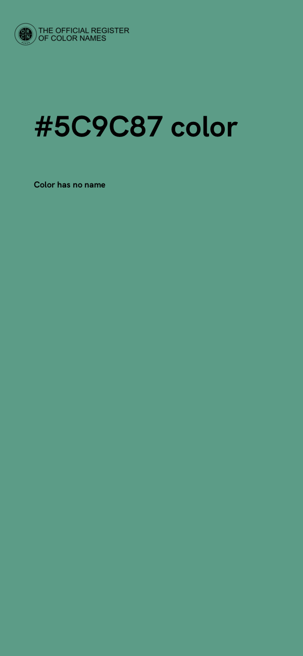 #5C9C87 color image