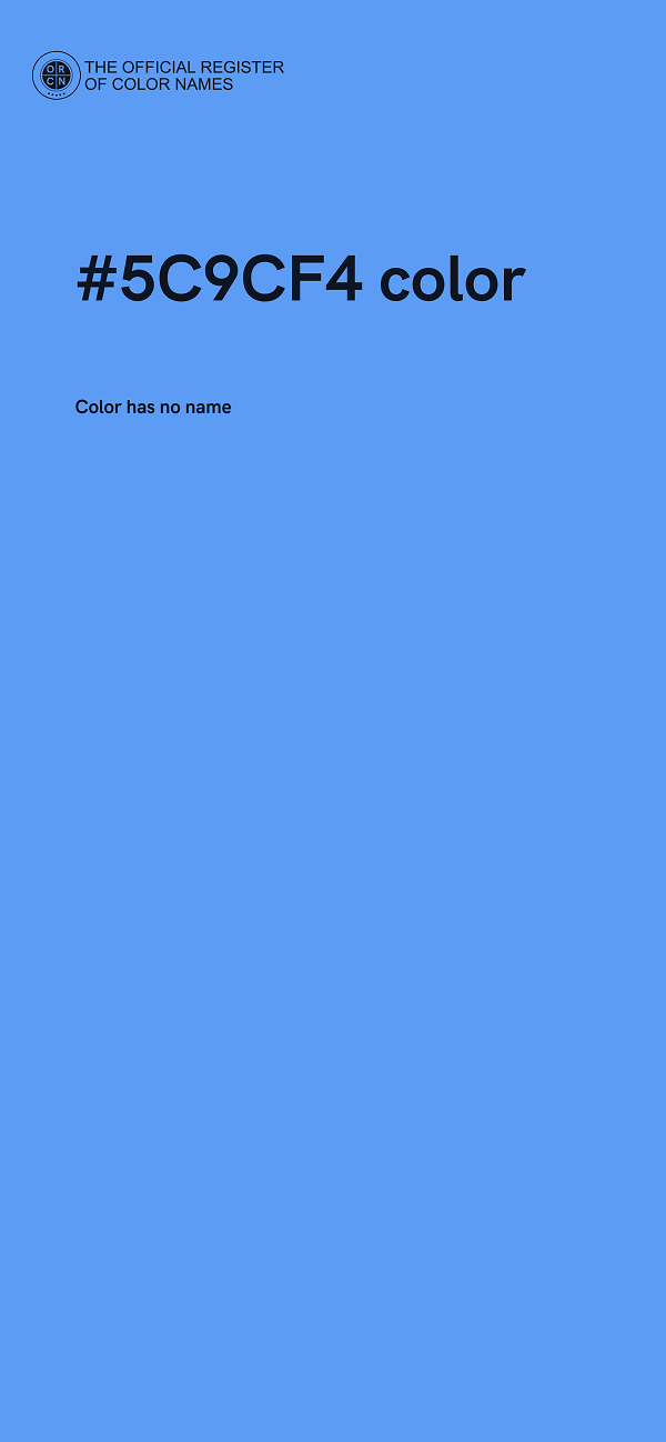 #5C9CF4 color image