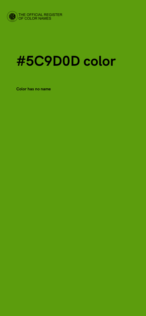#5C9D0D color image