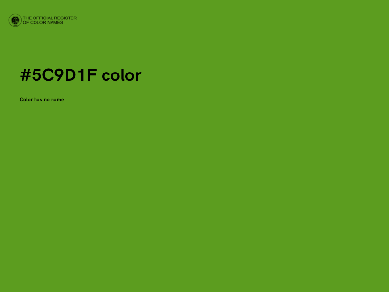 #5C9D1F color image