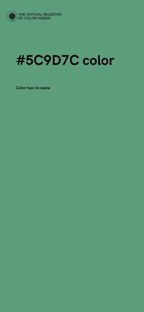 #5C9D7C color image