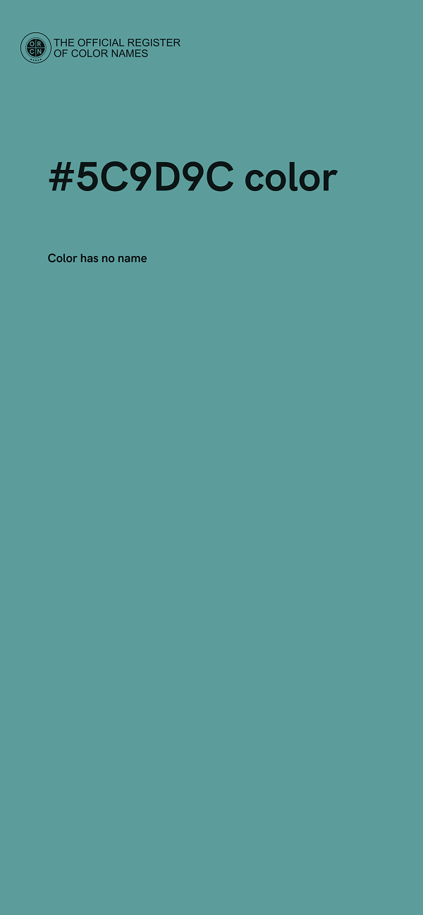 #5C9D9C color image