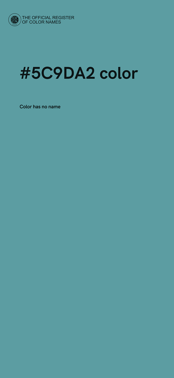 #5C9DA2 color image