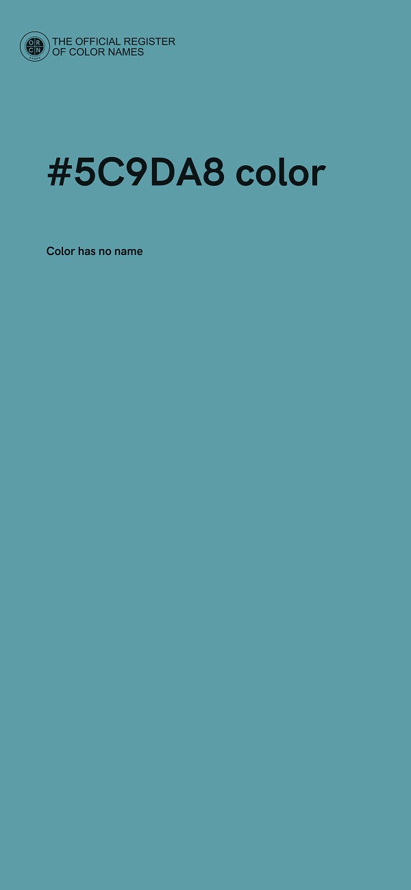 #5C9DA8 color image