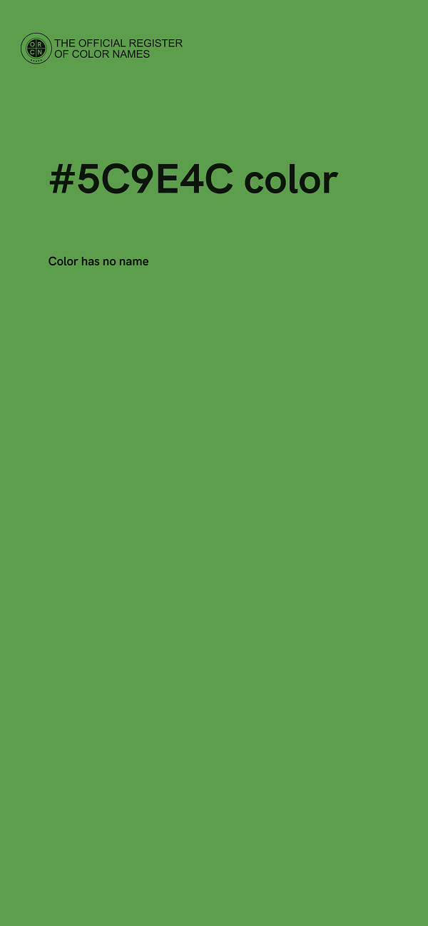 #5C9E4C color image