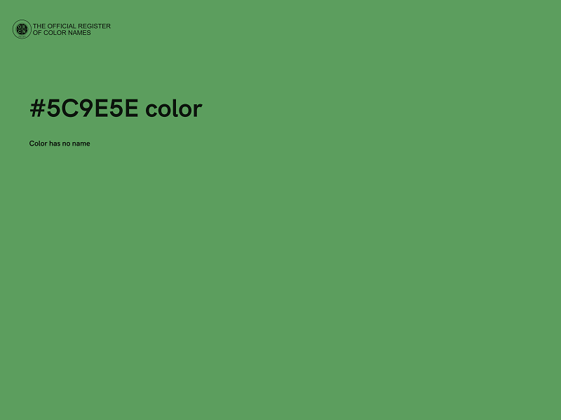#5C9E5E color image