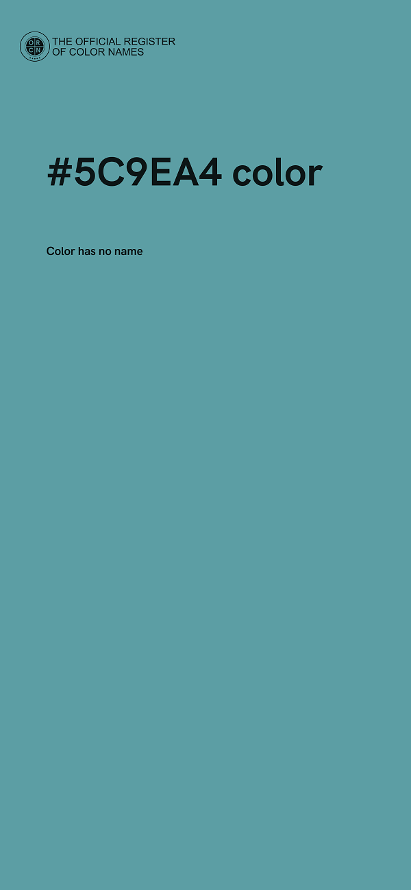 #5C9EA4 color image