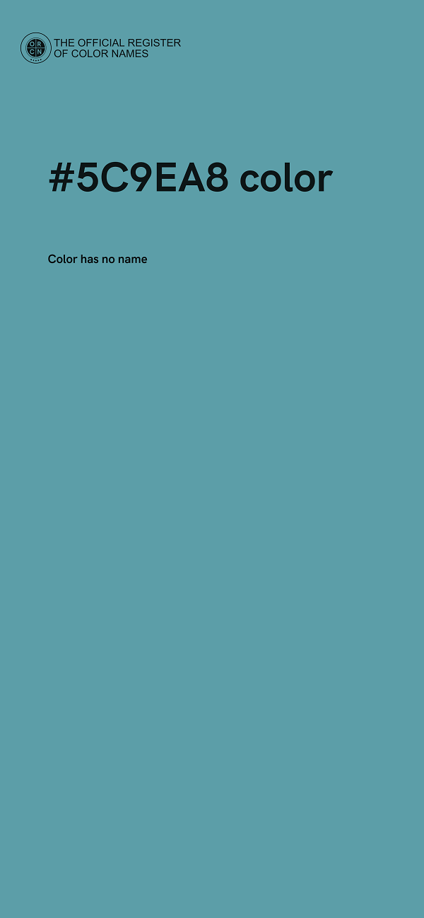 #5C9EA8 color image