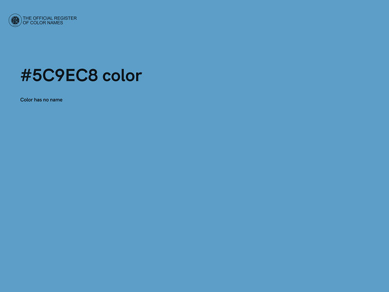 #5C9EC8 color image