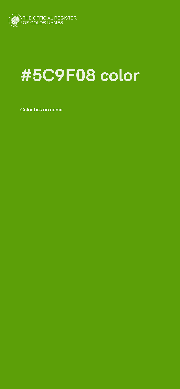 #5C9F08 color image