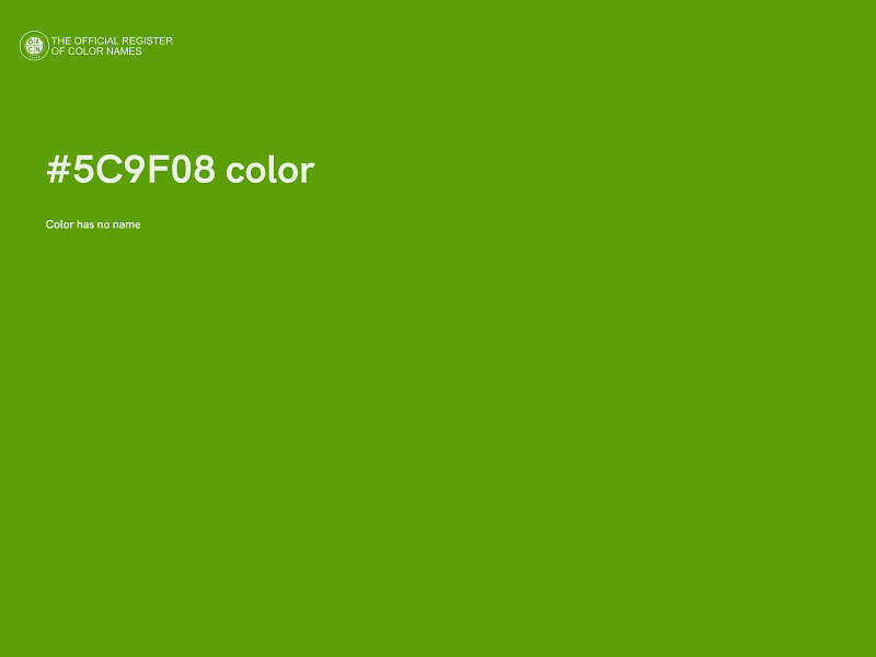 #5C9F08 color image