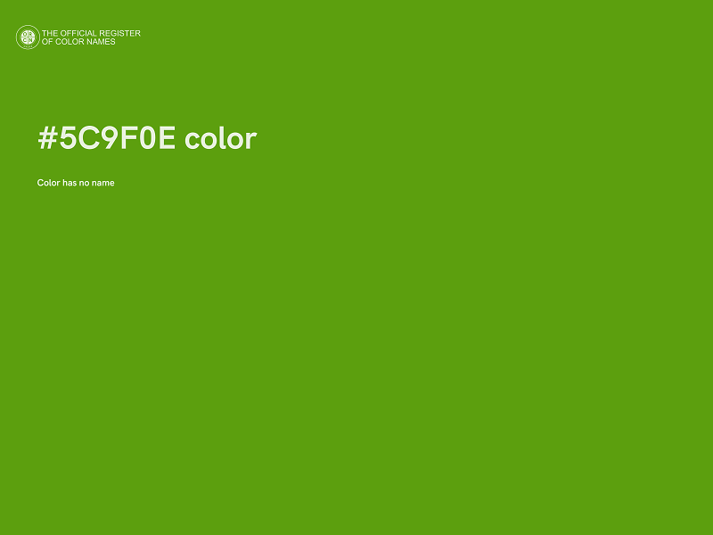 #5C9F0E color image