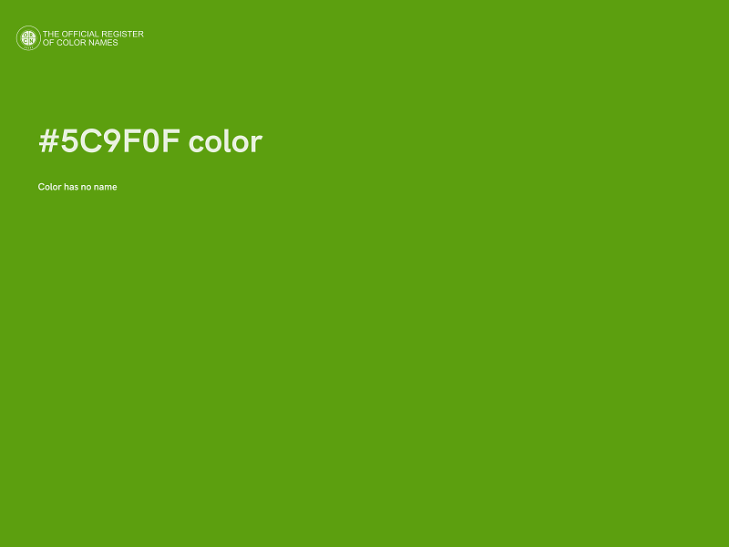 #5C9F0F color image