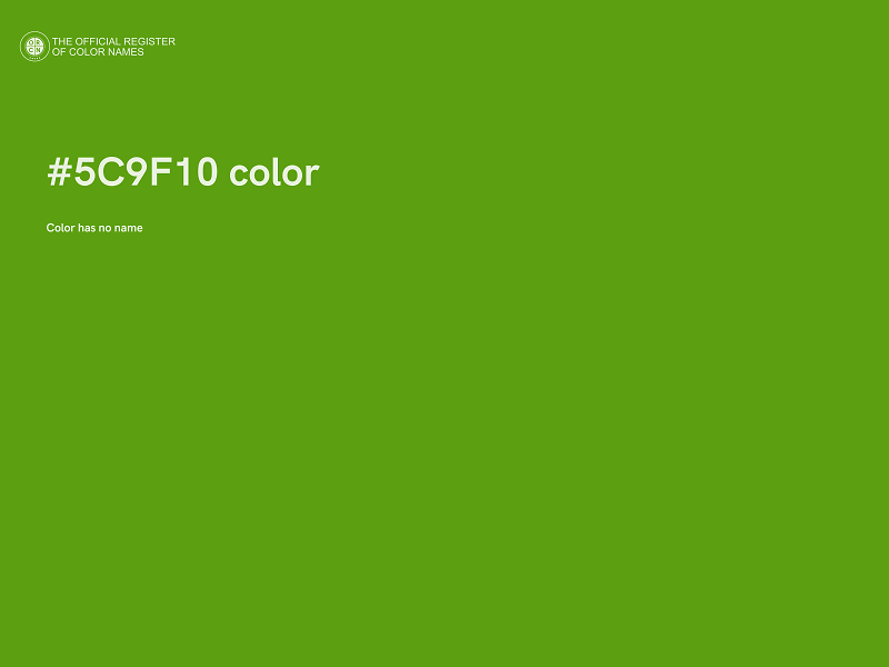 #5C9F10 color image