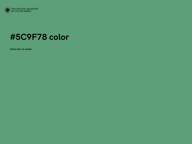 #5C9F78 color image