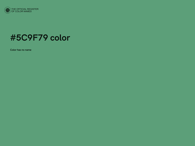 #5C9F79 color image