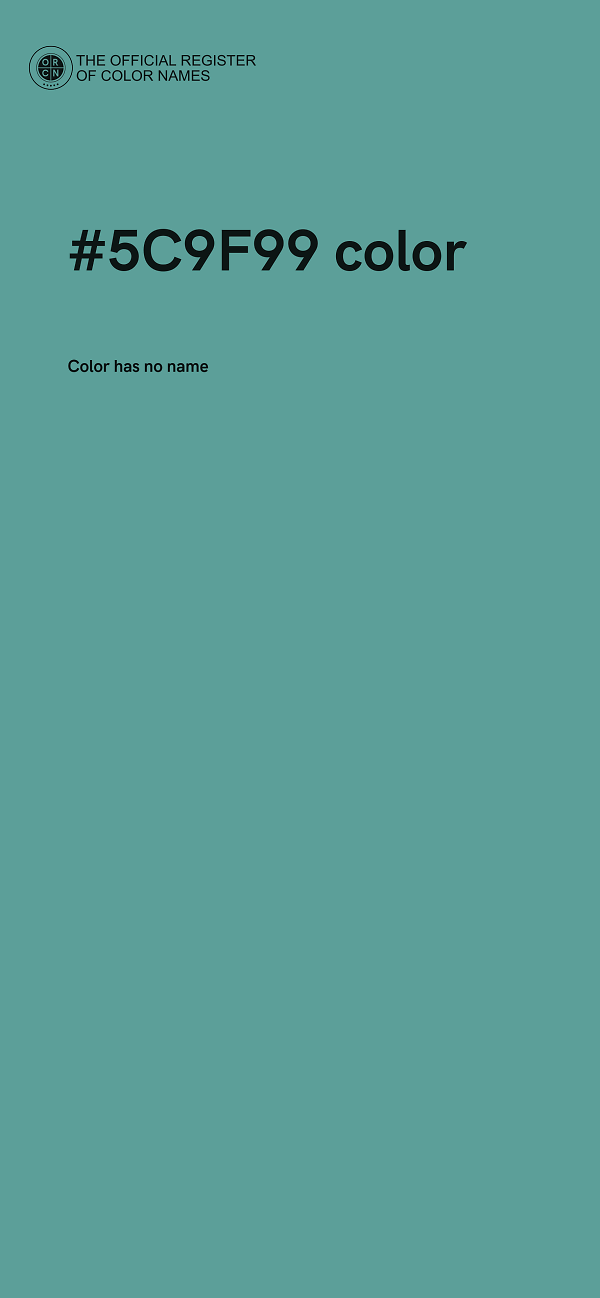#5C9F99 color image