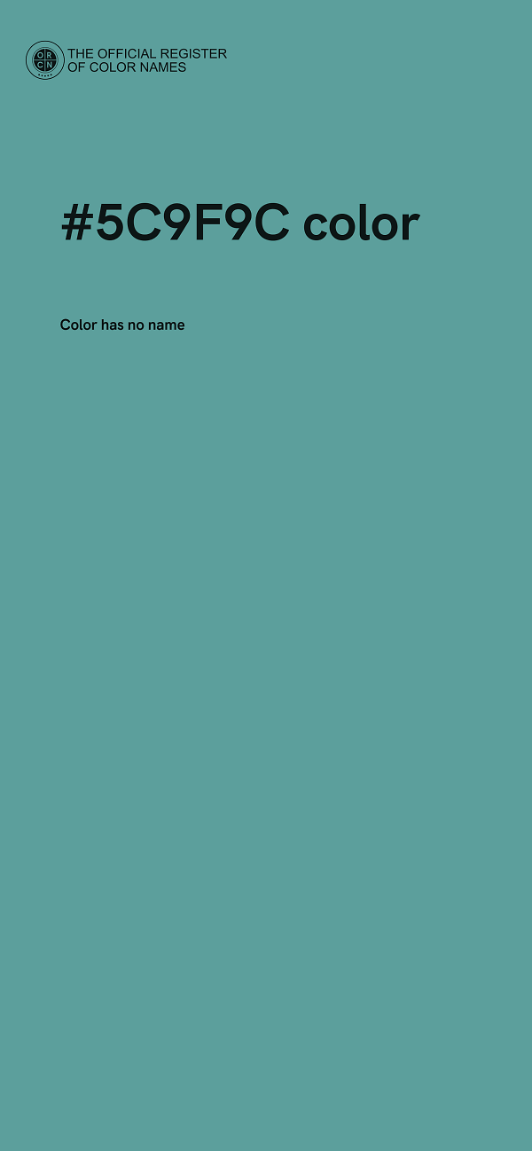 #5C9F9C color image