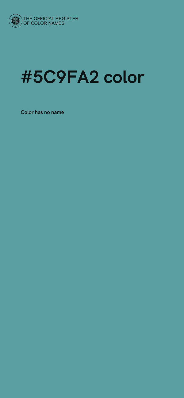 #5C9FA2 color image