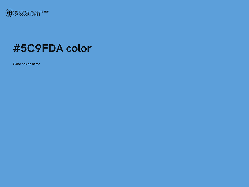 #5C9FDA color image