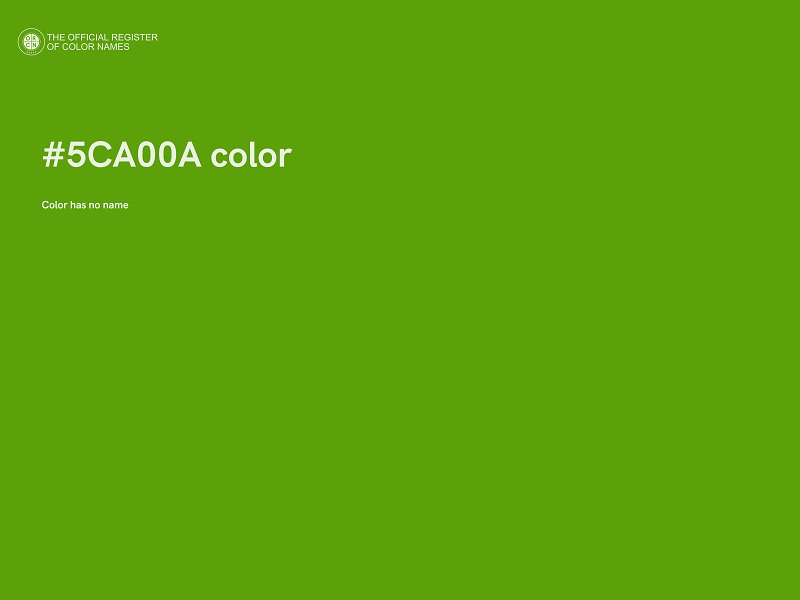 #5CA00A color image