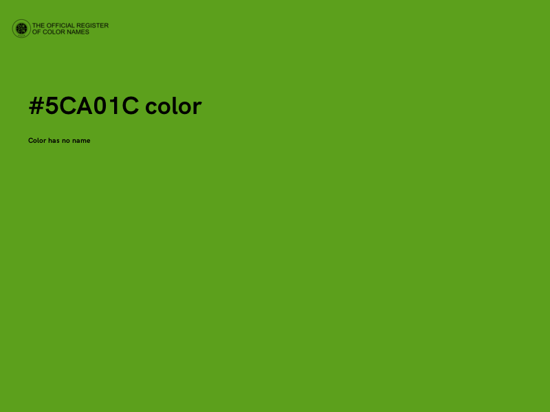 #5CA01C color image
