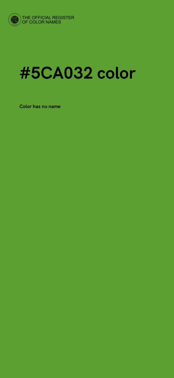 #5CA032 color image