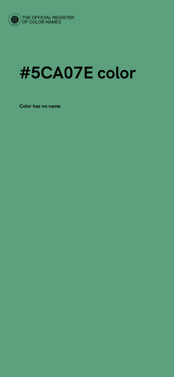 #5CA07E color image